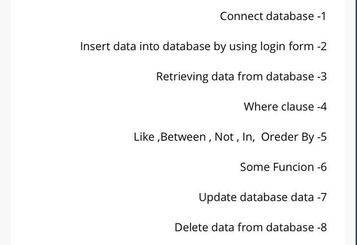 Solved Connect database -1 Insert data into database by | Chegg.com
