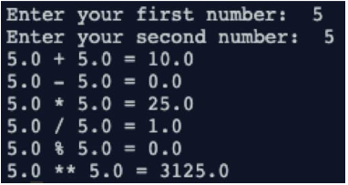 Solved Write a simple calculator in Python. This | Chegg.com