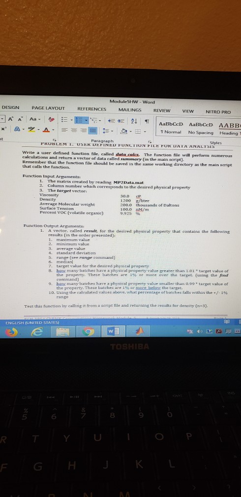 Solved this is a matlab exercise, chapter call User-defined | Chegg.com