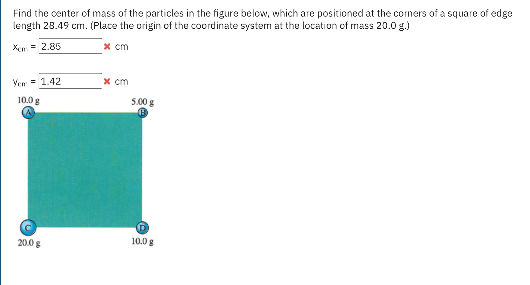 solved-find-the-center-of-mass-of-the-particles-in-the-chegg