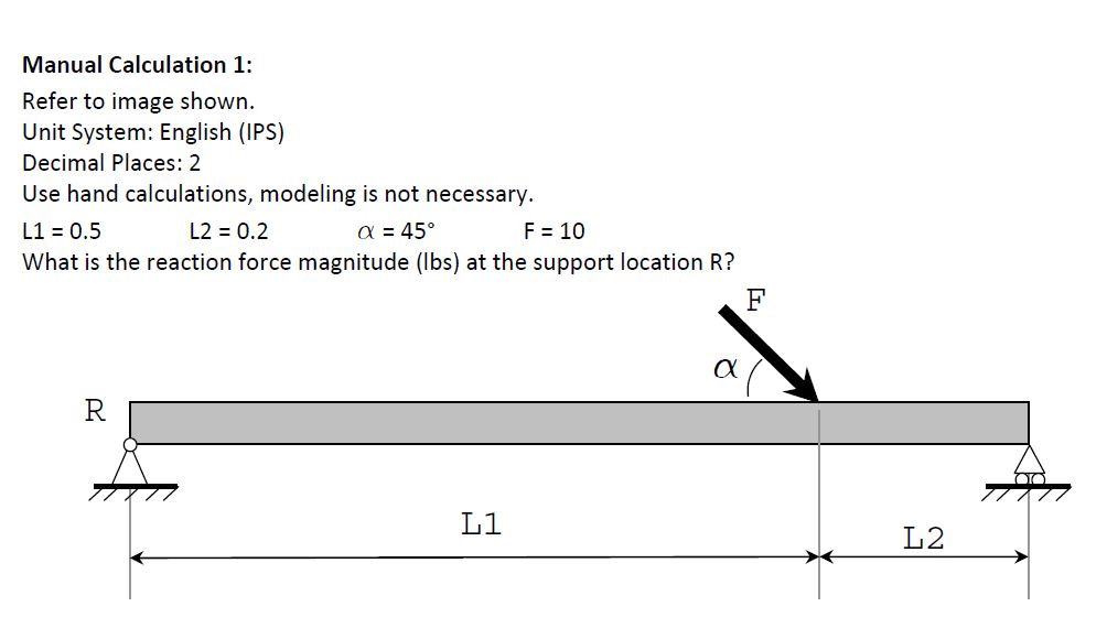 Solved Manual Calculation 1:Refer to image shown.Unit | Chegg.com