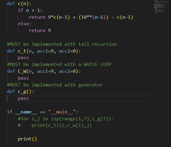 Solved For this function, c(n) ﻿needs