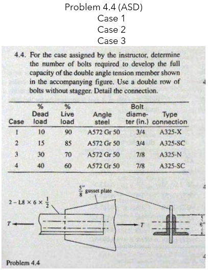 Solved Problem 4.4 (ASD) Case 1 Case 2 Case 3 4.4. For the | Chegg.com