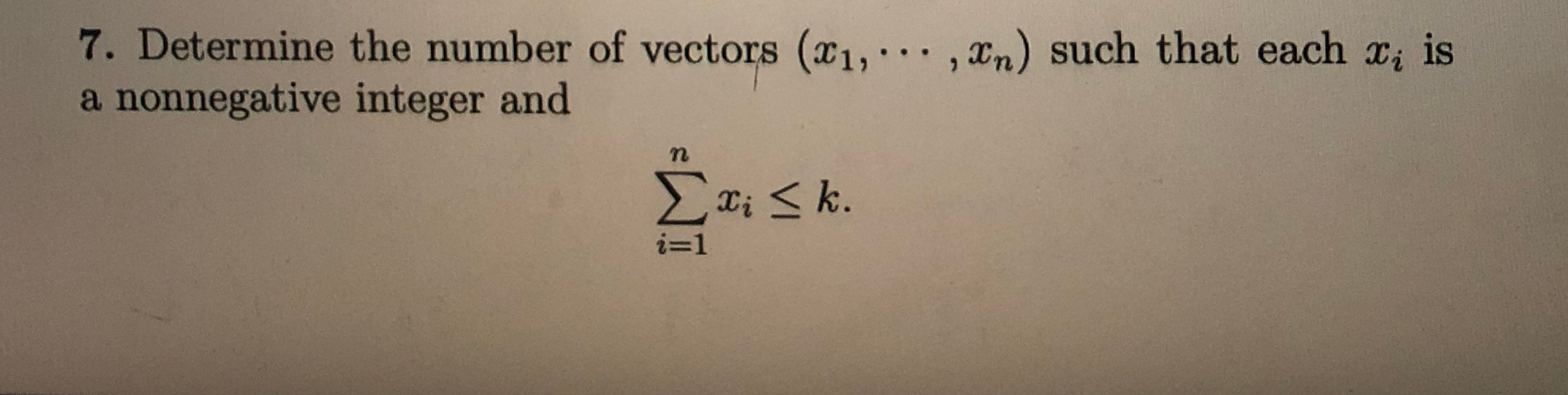 Solved 7 Determine The Number Of Vectors X1 In Chegg Com