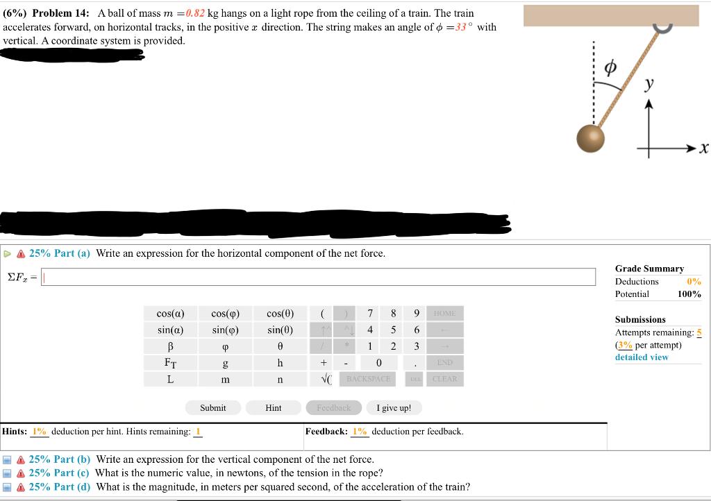 Solved A piñata of mass M=8.05 kg is attached to a rope of