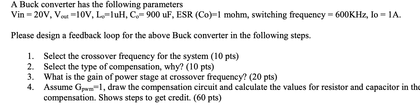 Solved Power Electronics. Please Answer All Parts Of The | Chegg.com