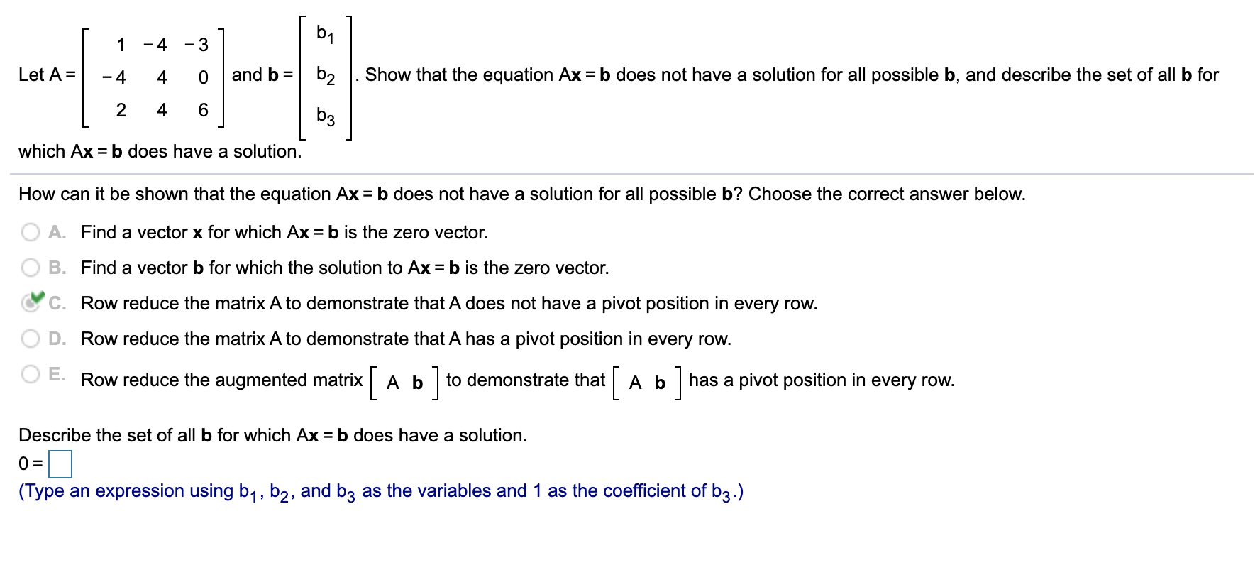 Solved Let A = 1 −4 −3 −4 4 0 2 4 6 And B | Chegg.com