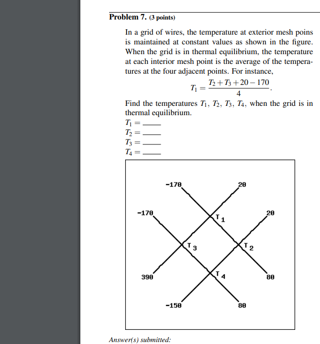 Solved Problem 7 3 ﻿pointsin A Grid Of Wires The 2963