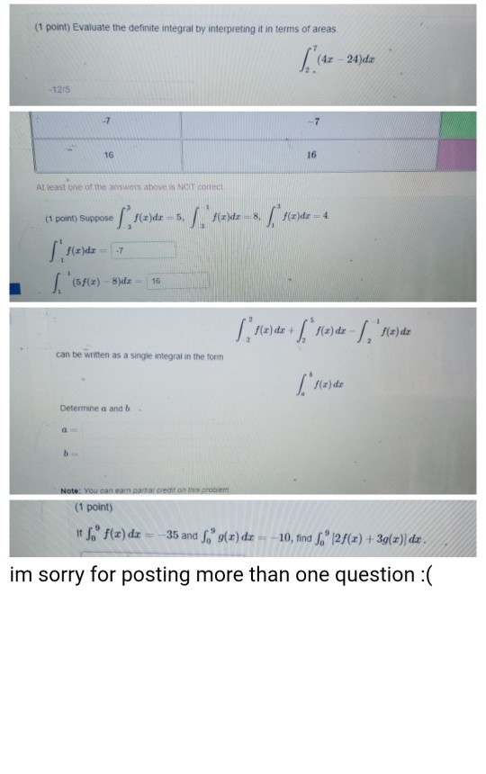 Solved i posted the question but answers were wrong i tried | Chegg.com