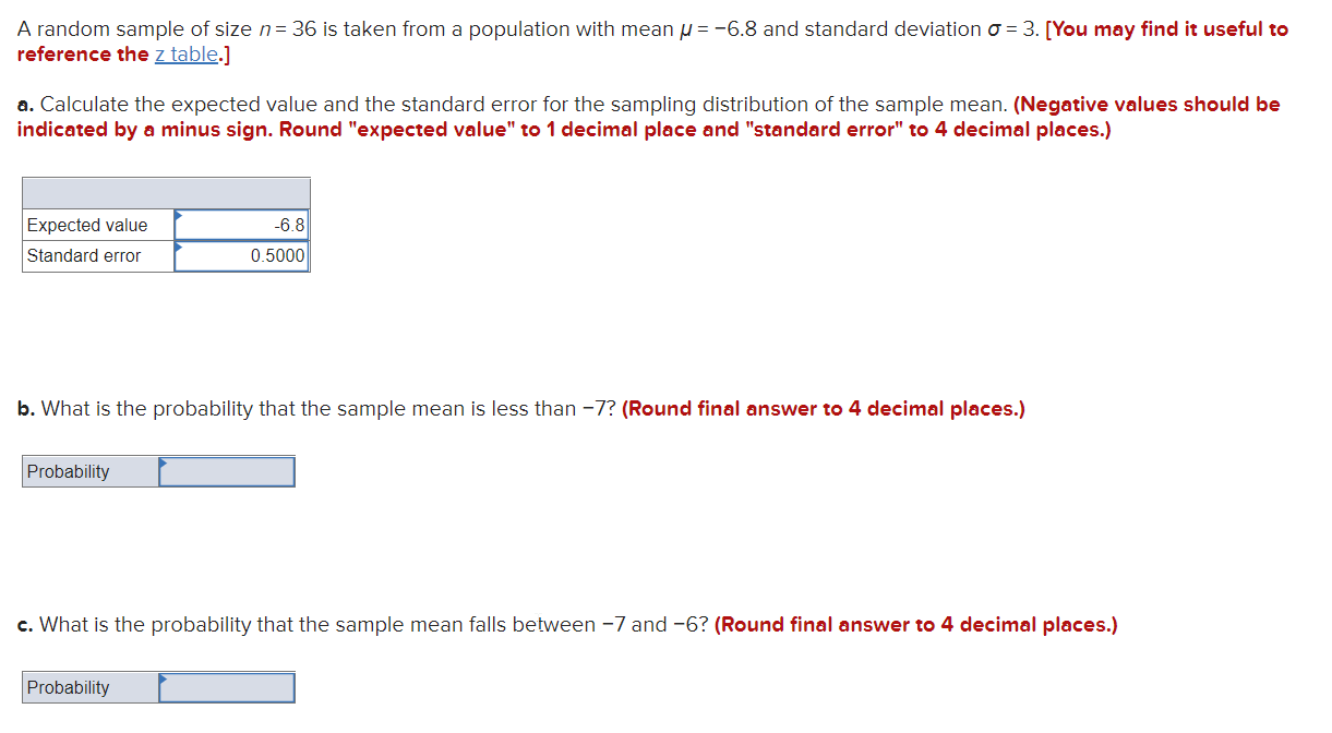 Solved A random sample of size n= 36 is taken from a | Chegg.com
