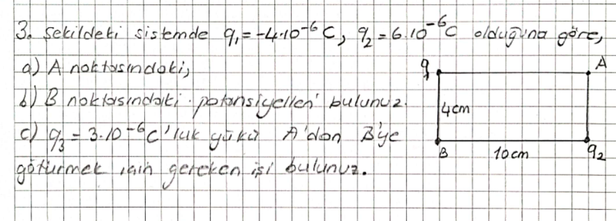 Solved A) For A Point Potential Electricityb) For B Point | Chegg.com