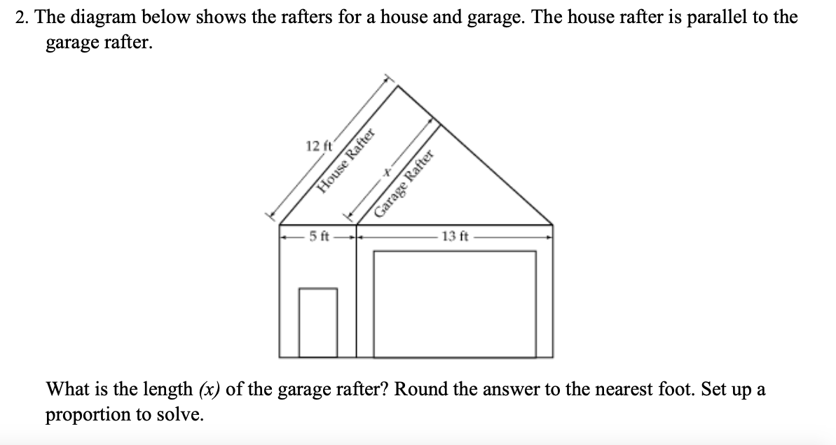 Rafter Math Example Solved 2. The diagram below shows the rafters for a house | Chegg.com