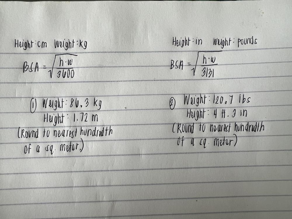 Solved Height cm weight kg Height in weight pounds Chegg