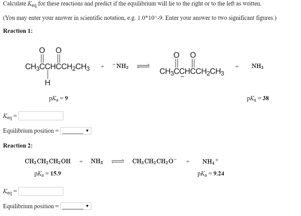 how to calculate keq