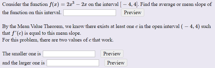 Solved Consider the function f(x) = 2x2 – 2x on the interval | Chegg.com