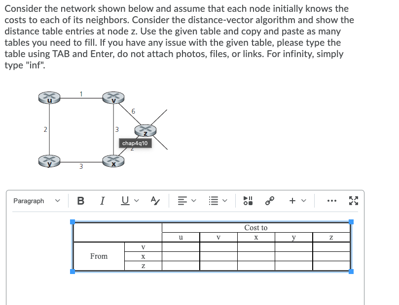 Solved Consider the network shown below and assume that each | Chegg.com