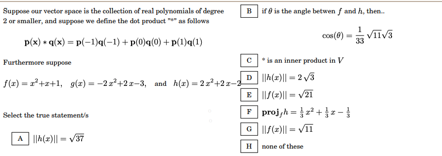 Solved Suppose Our Vector Space Is The Collection Of Real Chegg Com