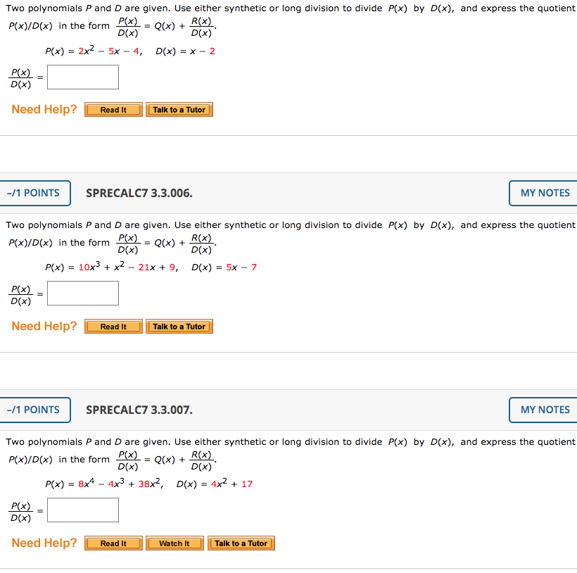 solved-two-polynomials-p-and-d-are-given-use-either-chegg