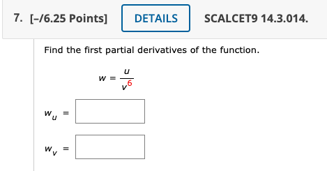 Solved Find the first partial derivatives of the function. | Chegg.com