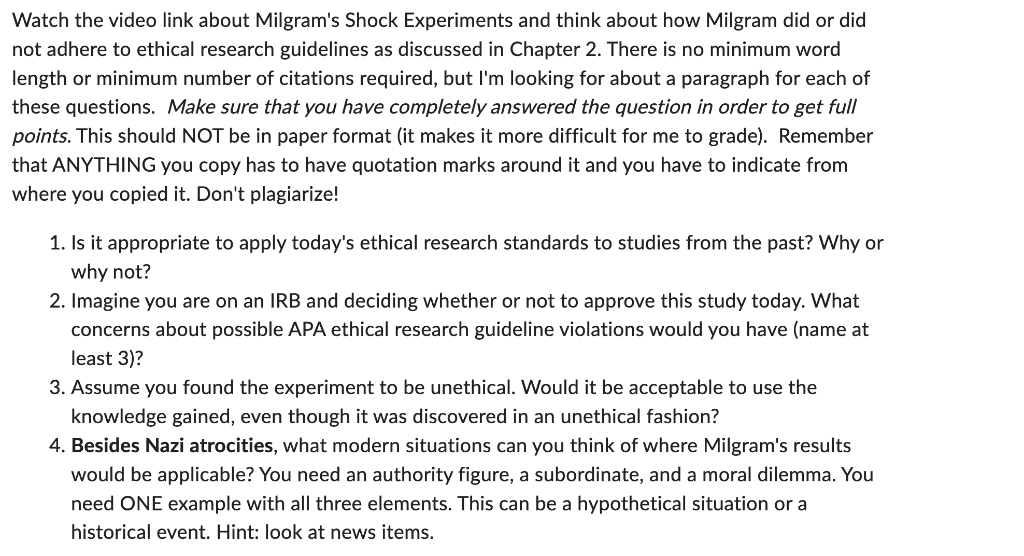 milgram's shock experiments had what main conclusion