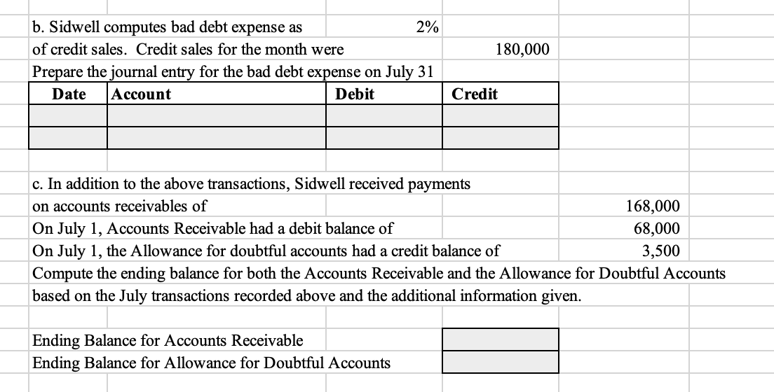 Solved 8 Sidwell Corporation had the following transactions | Chegg.com