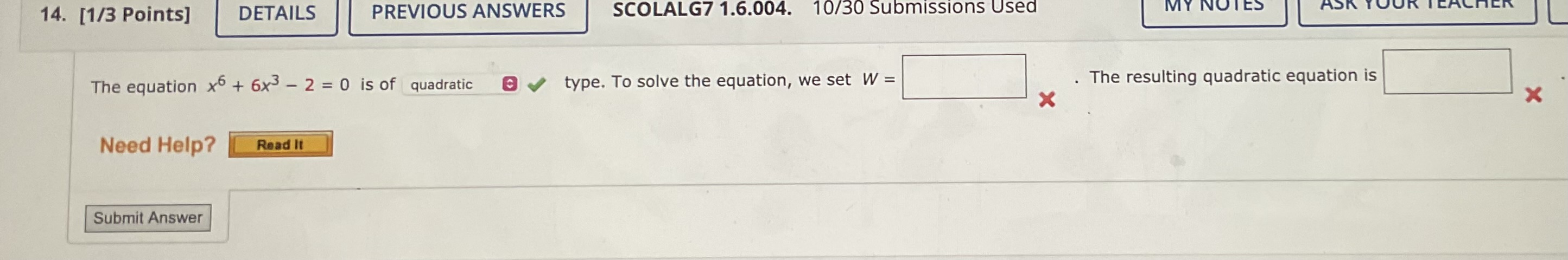 solve the equation x 3 6x 20 0