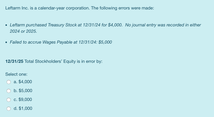 Solved Question 51 ﻿ptsCitrus Corporation is a calendar year