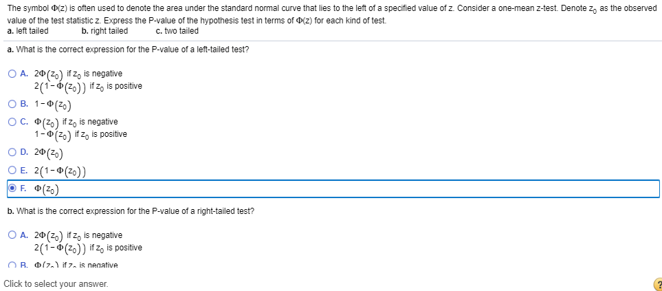 Solved The Symbol Z Is Often Used To Denote The Area Un Chegg Com