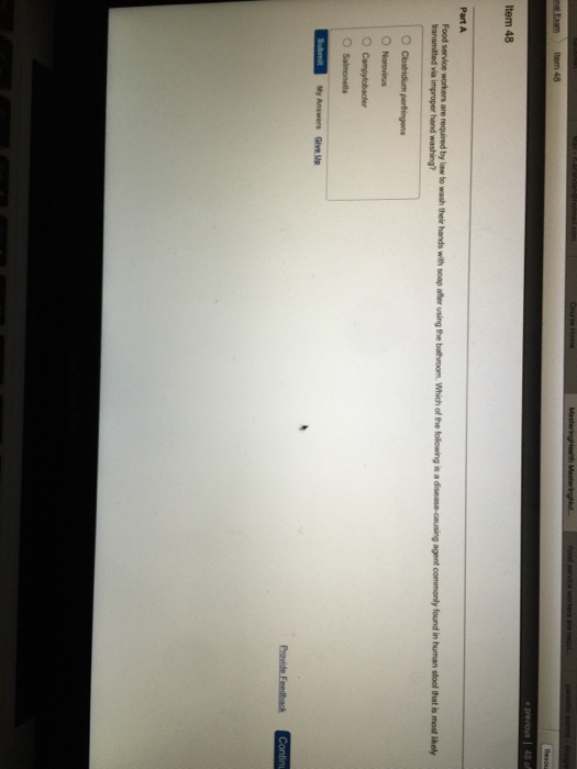 Solved Item 47 Part A You can obtain pubic lice from lying