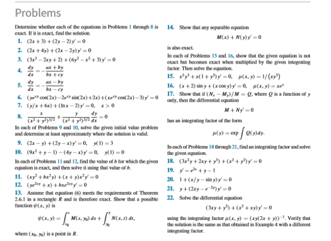 Solved Problems Determine Whether Each Of The Equations In 9477