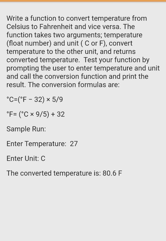 Convert Fahrenheit to degree Celsius scale and vice versa, Math Lecture