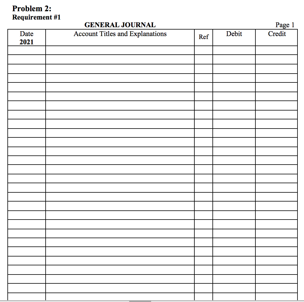 Solved Problem 2: Journal, Ledger & Trial Balance During the | Chegg.com