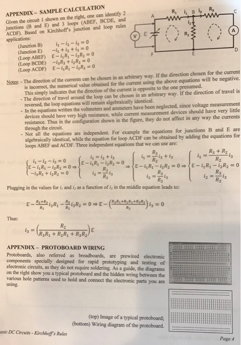 Experiment 6 Basic Dc Circuits Kirchhoff S Rules Chegg