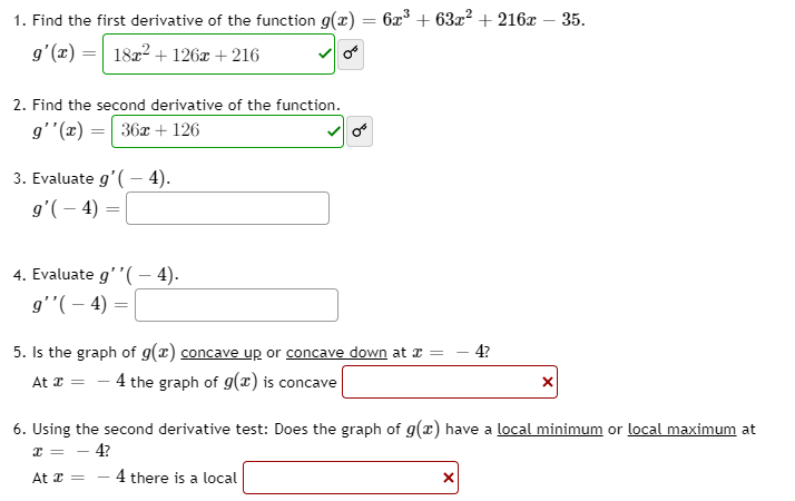 Solved 1 Find The First Derivative Of The Function 4424