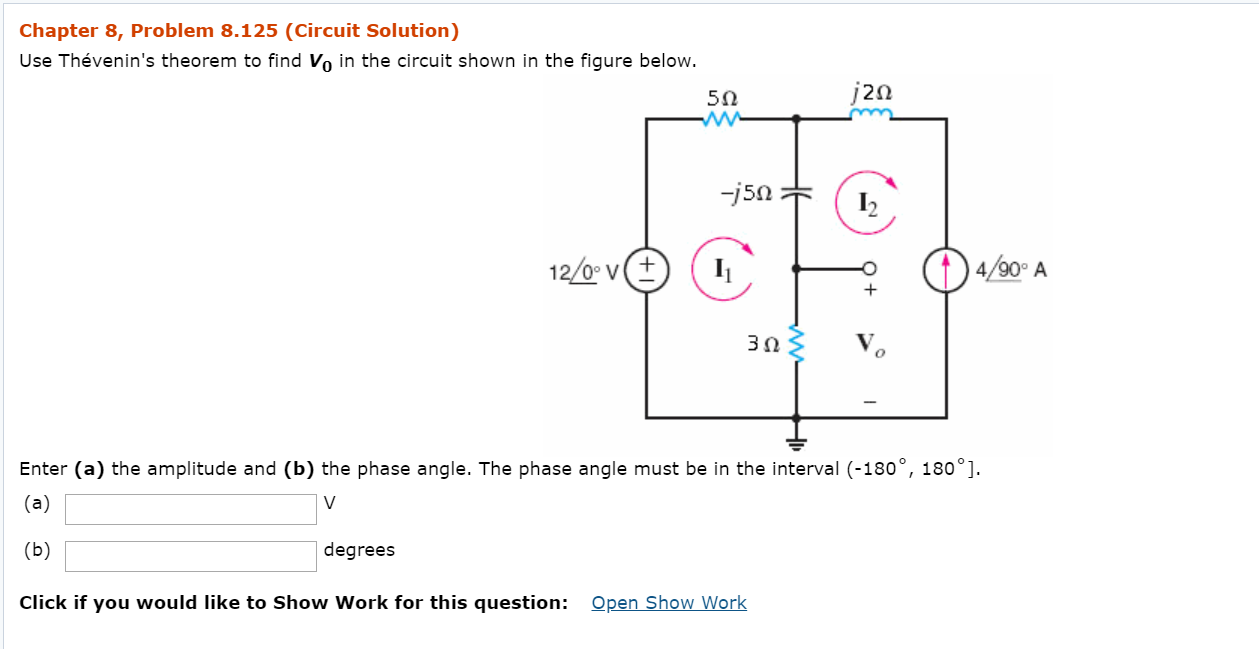 Solved Chapter 8, Problem 8.125 (Circuit Solution) Use | Chegg.com