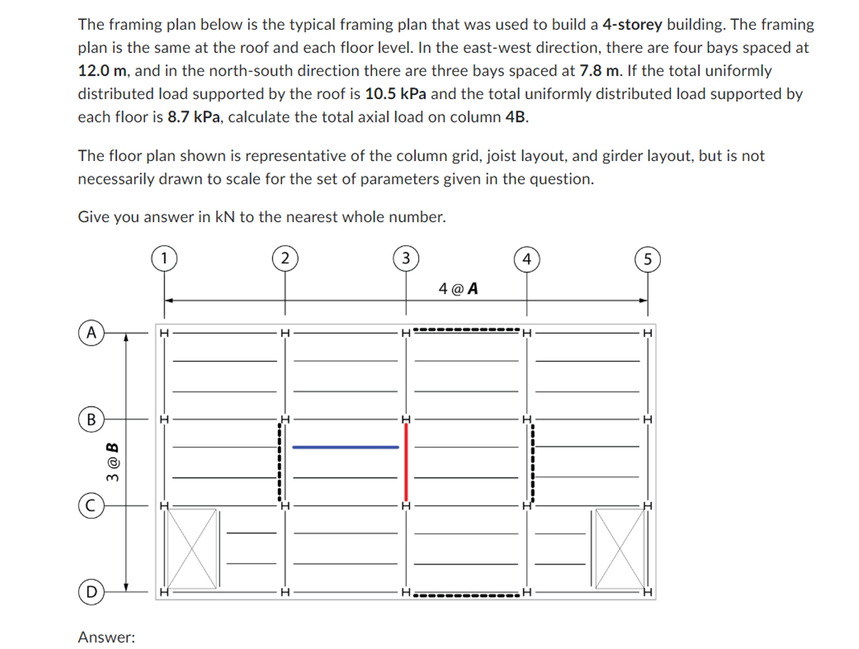Solved The framing plan below is the typical framing plan | Chegg.com