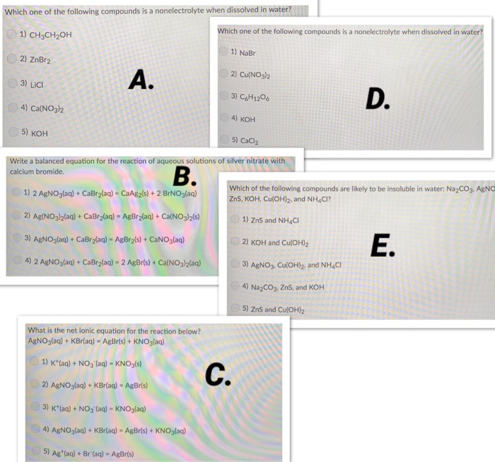 Solved Which one of the following compounds is a