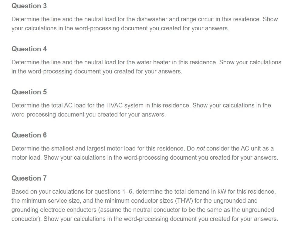 Solved 7 part question. And need to show work for each. | Chegg.com