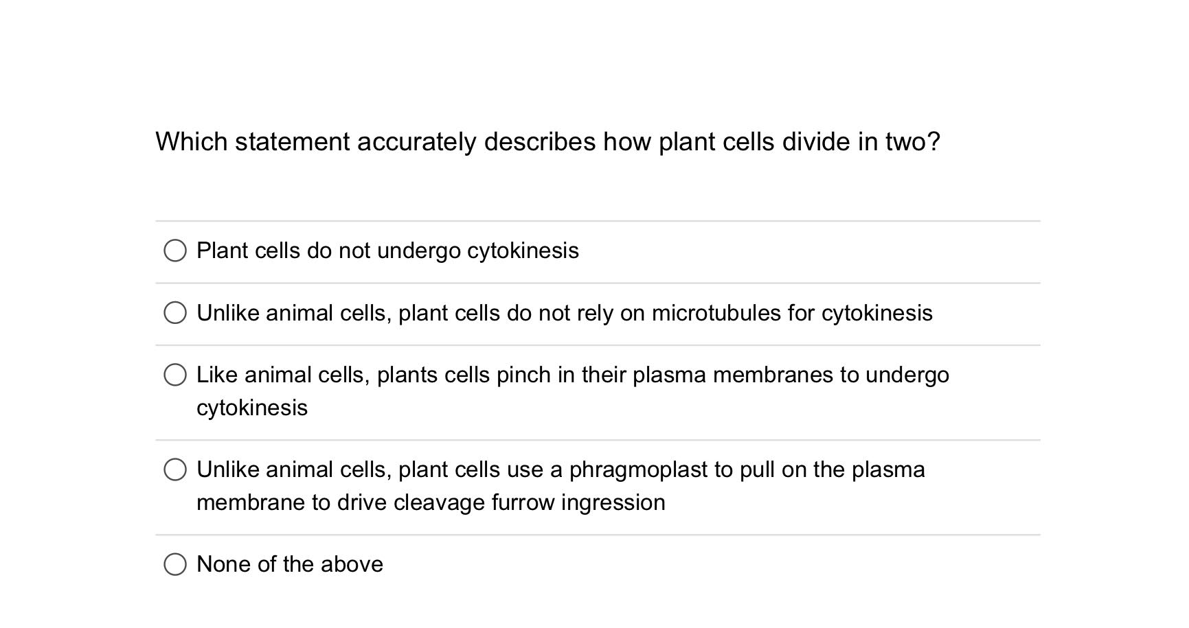 Which Statement Accurately Describes How Plant Cells Chegg Com