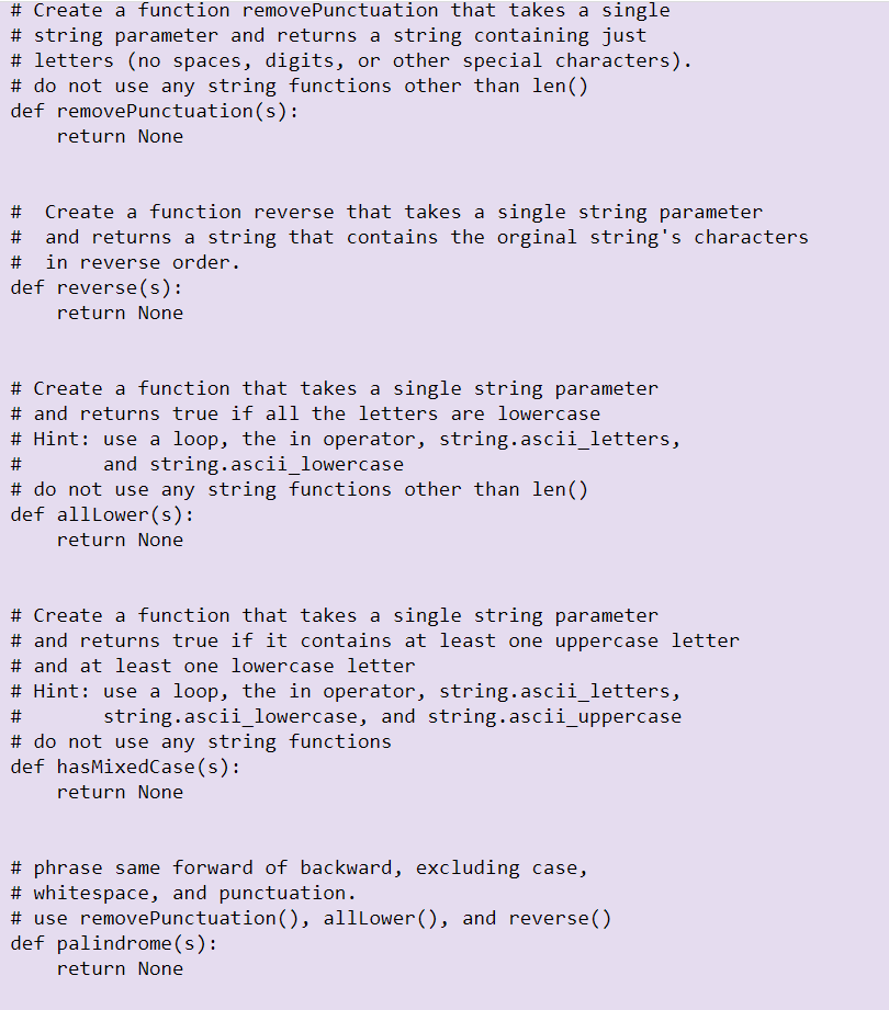 Solved Answer each part of the following task in the Python | Chegg.com