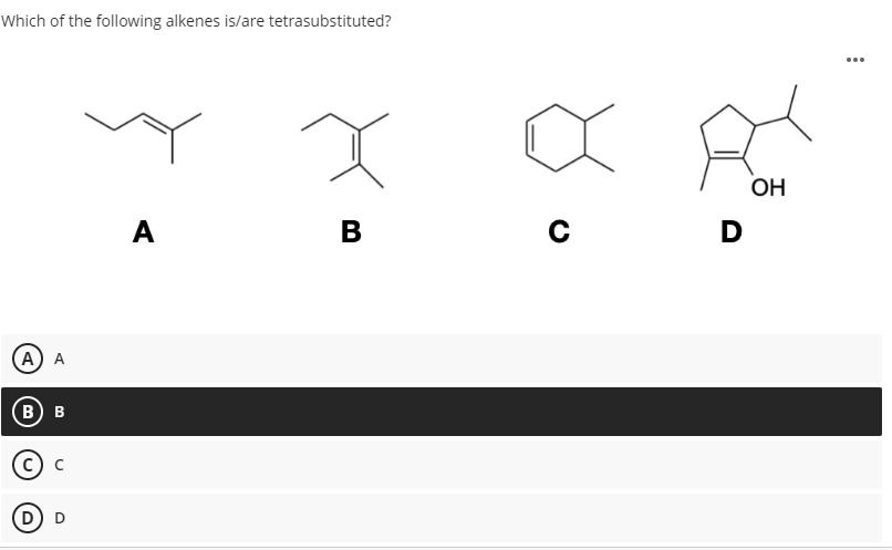 Solved Which Of The Following Alkenes Is/are | Chegg.com