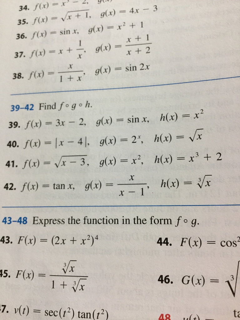 Solved 34 F X R 2 91 35 F X 1x 1 G X 4x Chegg Com