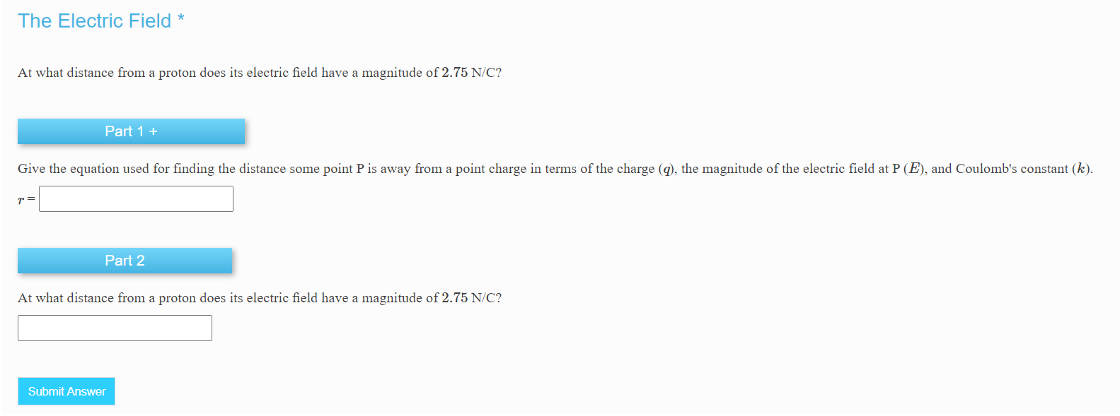 Solved The Electric Field ** Find the x and y components of | Chegg.com