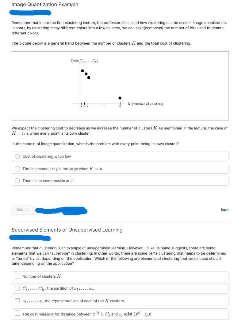 Solved Image Quantization Example Remember that in our the