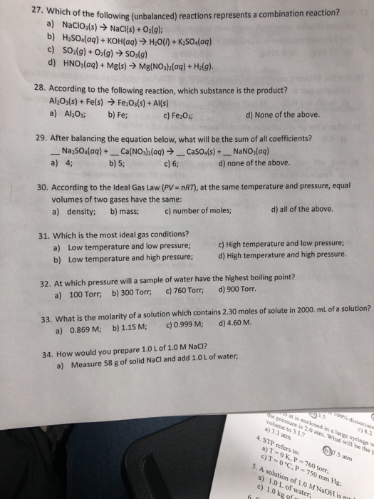 solved-7-which-of-the-following-unbalanced-reactions-chegg