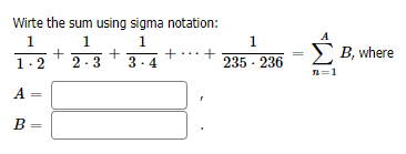 Solved ∑k=16k2=Wirte the sum using sigma notation: | Chegg.com