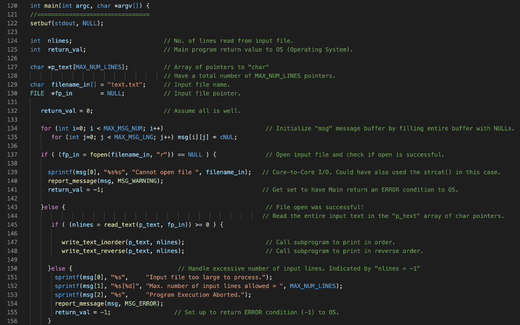 The text file
