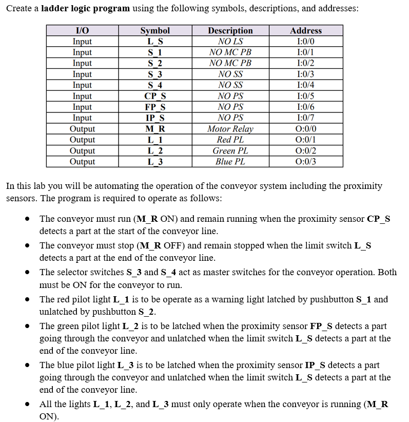Make a nctc ladder logic program gbmasa