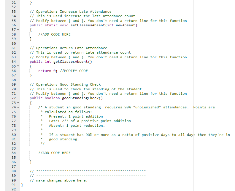 Solved In this activity, you will modify a method (function) | Chegg.com