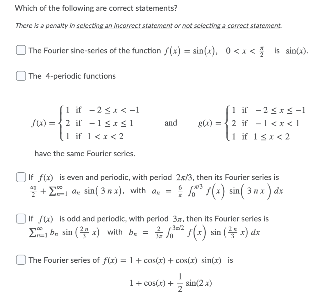 Solved Which of the following are correct statements? There | Chegg.com